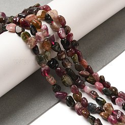 Natural Multicolor Tourmaline Beads Strands&nbsp;G-L608-A01-01