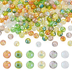 180Pcs 6 Colors Transparent Electroplate Glass Beads&nbsp;EGLA-TA0013-62