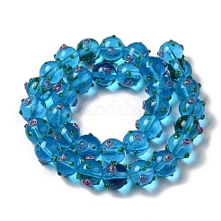 Handmade Bumpy Lampwork Beads Strands&nbsp;LAMP-K037-16C