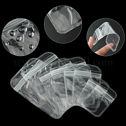 透明プラスチック製再封可能包装袋 40種類 4個  長方形  透明  9~15x5.5~10.5x0.02cm  片側の厚さ：2.3ミル（0.06mm）  10個/スタイル&nbsp;OPP-FS0001-10