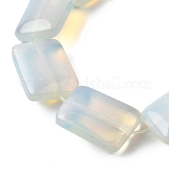 オパールビーズ連売り  長方形  18x13x5.5mm  穴：1mm  約11個/連  7.68''~7.87''（19.5~20センチメートル）&nbsp;G-S386-A20