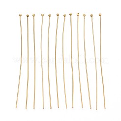 304ステンレススチールヘッドピン  イオンプレーティング（ip）  18KGP本金メッキ  15~70mm  ヘッド：2mm  110個/セット&nbsp;STAS-T065-20G