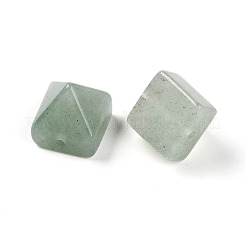 天然石グリーンアベンチュリンビーズ  ピラミッド  9~10.5x10~10.5x10~10.5mm  穴：1.2~1.4mm&nbsp;G-N345-02A-07