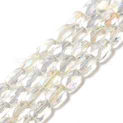 Transparent Electroplate Glass Beads Strands&nbsp;EGLA-F150-AB01