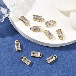 SHEGRACE Brass Clear Cubic Zirconia Charms&nbsp;XGRQ2O012-427G