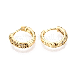Ring Brass Hoop Earrings&nbsp;EJEW-N054-58G