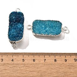 Natural Dyed Quartz Crystal Links Connector Charms&nbsp;G-K189-02S-01