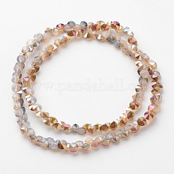 Electroplate Glass Bead Strands&nbsp;EGLA-J138-A-HP04