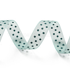100 Yards Polka Dot Print Nylon Ribbons&nbsp;OCOR-G014-01D
