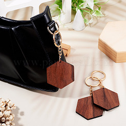Walnut Wood Pendant Keychains&nbsp;KEYC-TAC0034-06C