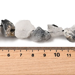 天然トマムマシンクォーツビーズ連売り  ラフ原石  ナゲット  7~25x9~26x7~20mm  穴：0.8~1.2mm  約10~18個/連  7.28''~7.87''（18.5~20センチメートル）&nbsp;G-S386-C15
