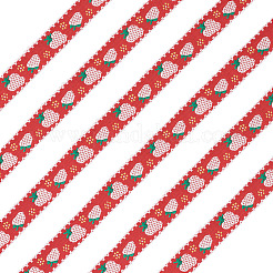 10Yards Polyester Strawberry Ribbon&nbsp;OCOR-TA0003-62A
