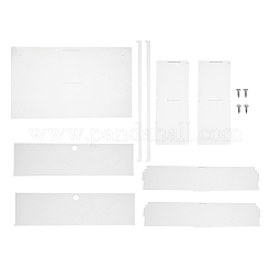2-Tier Transparent Acrylic Minifigures Display Case&nbsp;ODIS-WH0061-50B