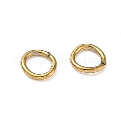 304ステンレススチールオープン丸カン  18KGP本金メッキ  5x0.8mm  内径：3.3mm  20ゲージ&nbsp;SA-CBAA284-02C-G