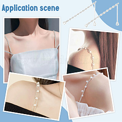 Plastic Imitation Pearl Non-slip Bra Straps&nbsp;FIND-FG00001