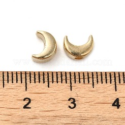 CCBプラスチックビーズ  ムーン  ゴールドカラー  7x5x3mm  穴：1.8mm&nbsp;CCB-H001-10G