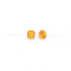 12/0 ガラスシードビーズ  不透明色  レッドオレンジ  2mm  穴：0.8mm&nbsp;SEED-R001-8