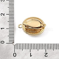 Brass & Synthetic Turquoise Box Clasps&nbsp;GG-CBAFA4F-01G