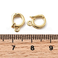 Brass Micro Pave Clear Cubic Zirconia Pendant Bails&nbsp;KK-G542-10G