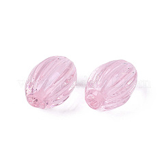 Handmade Ribbed Lampwork Beads&nbsp;X-LAMP-N042-01