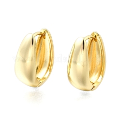 U-Shaped Brass Hoop Earrings&nbsp;EJEW-Z121-04G