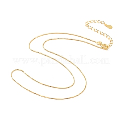スターリングシルバーチェーンネックレス925個  ベネチアンチェーン  s925スタンプあり  長持ちメッキ  18KGP本金メッキ  14.37インチ（36.5cm）&nbsp;LS-NJEW-A011-03B-G