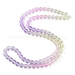 Baking Paint Transparent Glass Beads&nbsp;LS-DGLA-M001-10mm-02