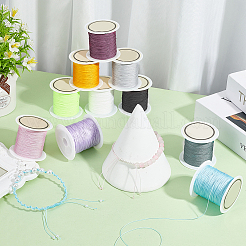 10 Rolls 10 Colors Nylon Chinese Knot Cord&nbsp;NWIR-PH0002-48C