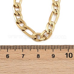 6MM 304 Stainless Steel Figaro Chain Necklaces for Women&nbsp;NJEW-G177-02G