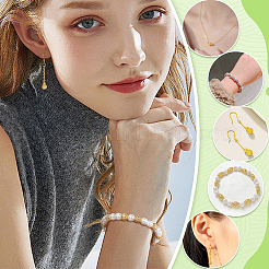 100Pcs 4 Colors Brass Beads&nbsp;KK-PH0011-93