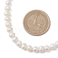Natural Cultured Freshwater Pearl Potato Beaded Nekclaces&nbsp;NJEW-JN05869
