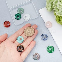 10Pcs 10 Styles Natural & Synthetic Gemstone Pendants&nbsp;G-NB0003-90
