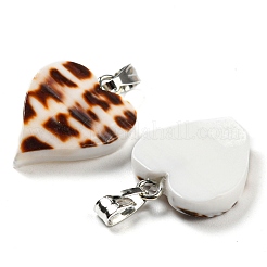 Natural Spiral Shell Pendants&nbsp;PALLOY-Q462-01P