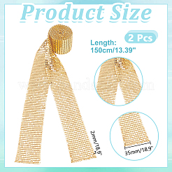 2Pcs Sparkle Aluminum Sequins Neckties for Women&nbsp;NJEW-HY0002-21A