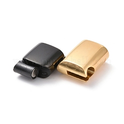 Ion Plating(IP) 304 Stainless Steel Magnetic Clasps with Glue-in Ends&nbsp;STAS-G276-29G