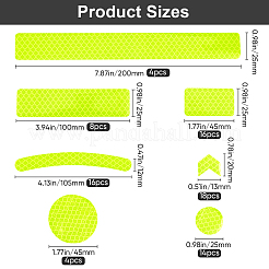 Waterproof Plastic Reflective Sticker&nbsp;DIY-WH0184-88A