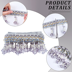 4M Polyester Silk and Plastic Curtain Accessories&nbsp;DIY-CY0002-10B