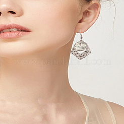 DIY 304 Stainless Steel Dangle Earring Making Kits&nbsp;DIY-LP0005-21B-P
