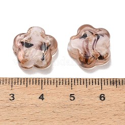 Handmade Gold Sand Lampwork Beads&nbsp;LA-T032-02M
