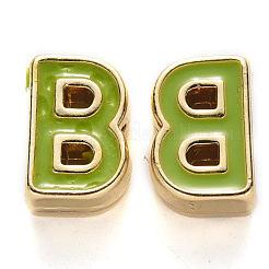 Rack Plating Alloy Enamel Beads&nbsp;ENAM-S122-033B-NR