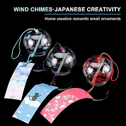 Japanese Wind Chimes&nbsp;HJEW-BC0001-01B