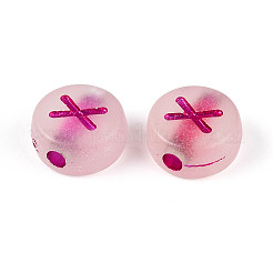 Luminous Frosted Acrylic Beads&nbsp;FACR-T008-02X