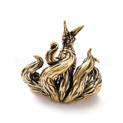 Brass Fox Decoration Ornaments&nbsp;KK-D370-05AG