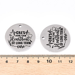 Non-Tarnish 201 Stainless Steel Pendants&nbsp;LS-STAS-T064-38P-24