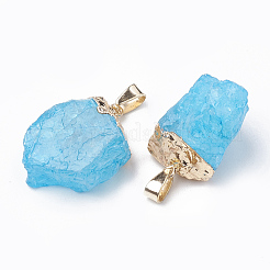 Dyed Natural Quartz Crystal Pendants&nbsp;X-G-T104-24C