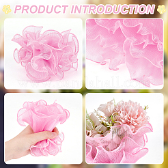 ポリエステルギフト包装紙3袋  バレンタインデー用の花束のパッケージ  ピンク  14cm  約1.8 M /袋&nbsp;DIY-BC0012-97B