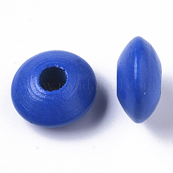 Dyed Natural Beech Wood Beads&nbsp;WOOD-T015-43A