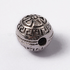 Tibetan Style Alloy 3 Hole Guru Beads&nbsp;TIBEB-YC65989-AS