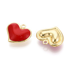 Brass Enamel Pendants&nbsp;KK-N265-07G