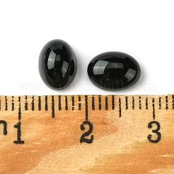 合成ブラックストーンカボション  オーバル  8~8.5x6~6.5x2.5~3.5mm&nbsp;G-A094-01B-38
